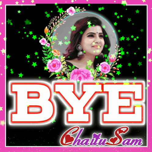 Woman With Flowers Bye Chatu Sam GIF