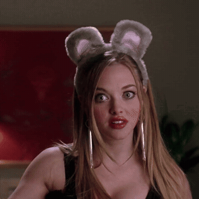 Woman With Furry Headband And Mouse Ears GIF