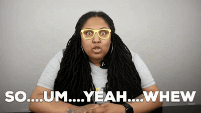 Woman With Glasses And Dreadlocks Saying So GIF