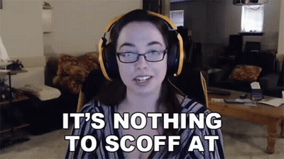 Woman With Glasses and Headphones Says It's Nothing to Scoff At