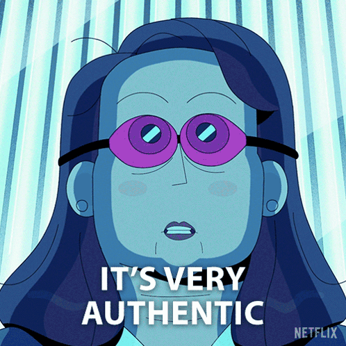 Woman With Glasses And It's Very Authentic GIF