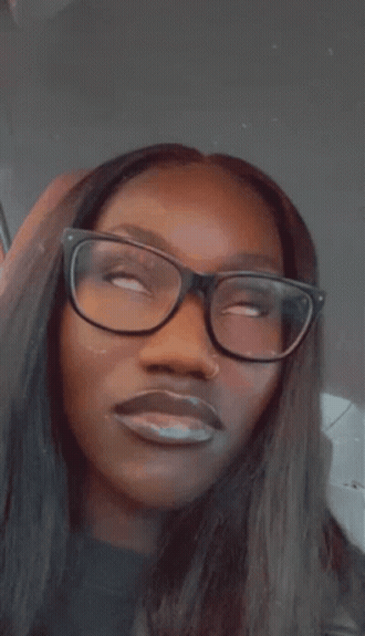Woman With Glasses And Nose Ring GIF