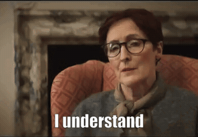 Woman With Glasses And Scarf Says I Understand GIF