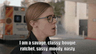 Woman With Glasses And Stethoscope Says I Am A Savage Classy Bougie GIF