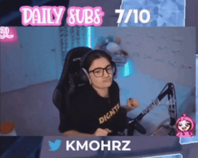 Woman With Glasses Headphones Microphone Daily Subs 7/10 GIF