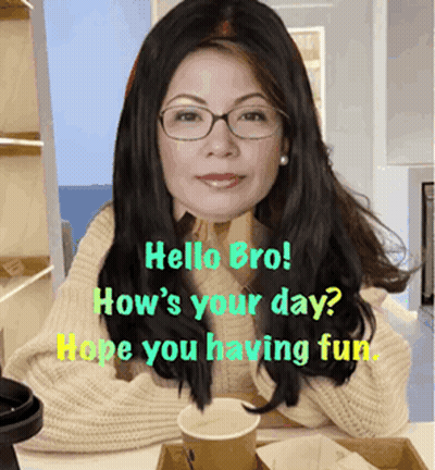 Woman With Glasses Hello Bro How's Your Day GIF