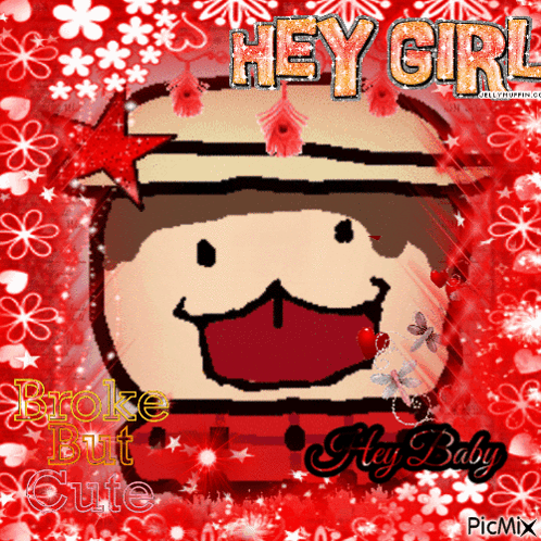 Woman With Glasses Holding Flower Saying Hey Baby GIF