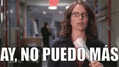 Woman With Glasses Holding Paper Saying Ay No Puedo Mas GIF