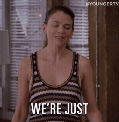 Woman With Glasses In Denim Jacket Saying Oh Well I'm Still In My Tube Top GIF