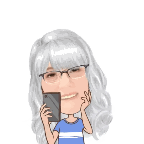 Woman With Glasses Licking Phone Sticker