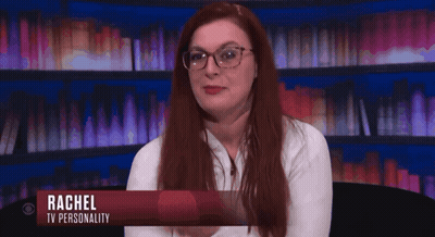 Woman With Glasses Named Rachel GIF