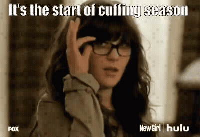 Woman With Glasses On Phone Start Of Cuffing Season GIF