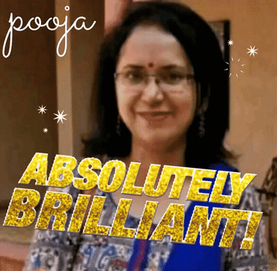 Woman With Glasses Saying Absolutely Brilliant GIF