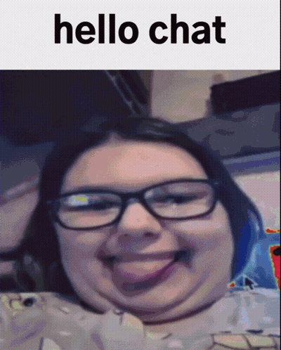 Woman With Glasses Saying Hello Chat GIF