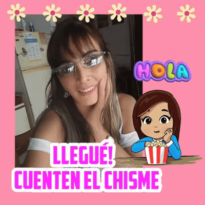 Woman With Glasses Saying Llega GIF