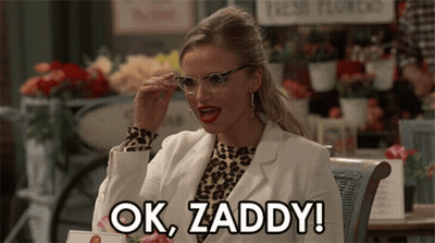 Woman With Glasses Saying Ok Zaddy GIF