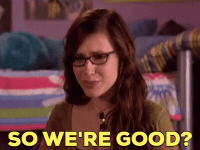Woman With Glasses Saying So We're Good GIF