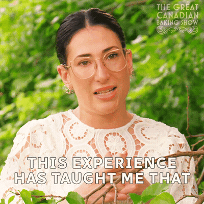 Woman With Glasses Saying This Experience Has Taught Me That GIF