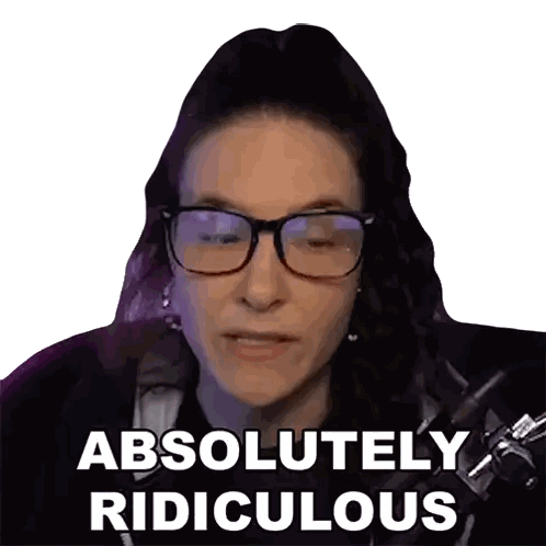 Woman With Glasses Says Absolutely Ridiculous Sticker