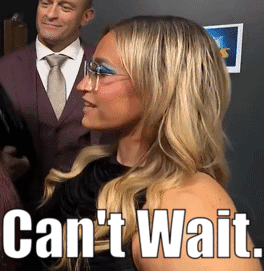 Woman With Glasses Says Can't Wait GIF