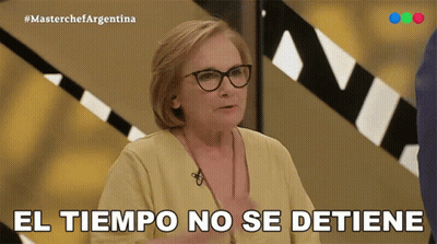 Woman With Glasses Says El Tiempo No Se Detiene GIF