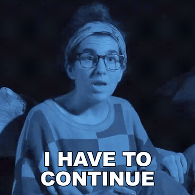 Woman With Glasses Says I Have To Continue GIF