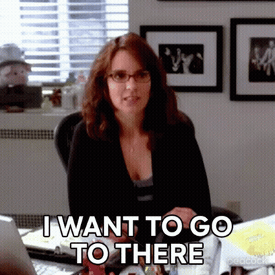 Woman With Glasses Says I Want To Go To There GIF