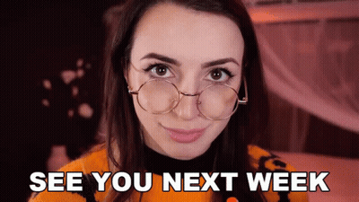 Woman With Glasses Says See You Next Week GIF