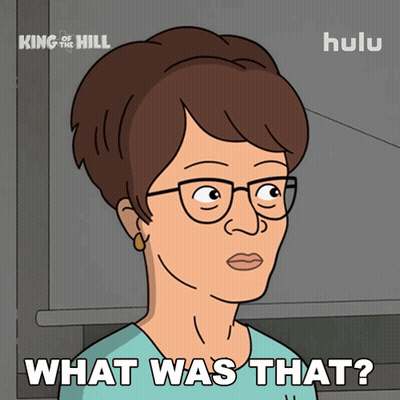 Woman With Glasses Says What Was That GIF