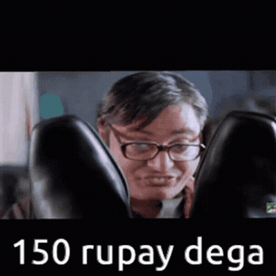 Woman With Glasses Sitting In Chair 150 Rupay Dega GIF