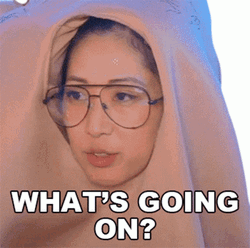 Woman With Glasses Whats Going On GIF