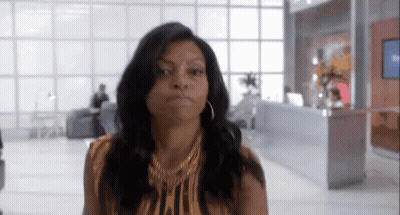 Woman With Gold Necklace And Earrings Funny Face GIF