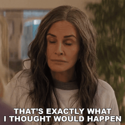 Woman With Gray Hair Saying That's Exactly What I Thought GIF