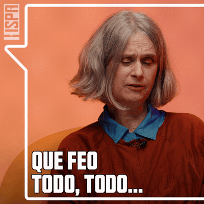 Woman With Gray Hair Says Que Feo Todo Todo GIF