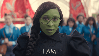Woman With Green Face Paint Says I Am GIF