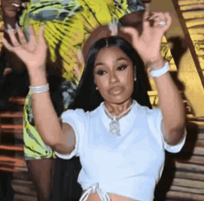 Woman With Hands In The Air GIF
