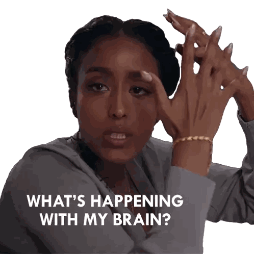 Woman With Hands On Forehead Sticker