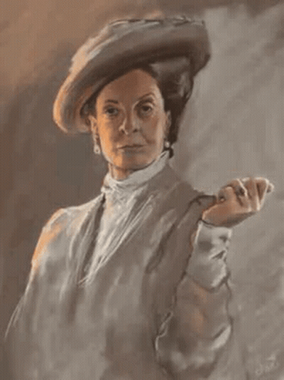 Woman With Hat Holding Cigarette GIF