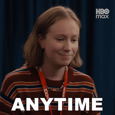 Woman With HBO Max Lanyard GIF
