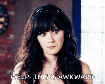 Woman With Headband Saying Welp This Is Awkward GIF