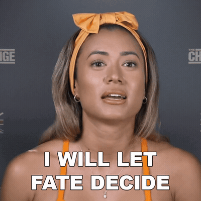 Woman With Headband Says I Will Let Fate Decide