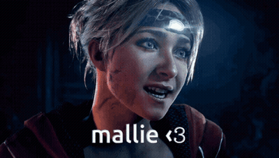 Woman With Headband Smiling Saying Mallie < 3 GIF
