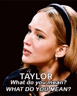 Woman With Headband Talking To Taylor What Do You Mean GIF