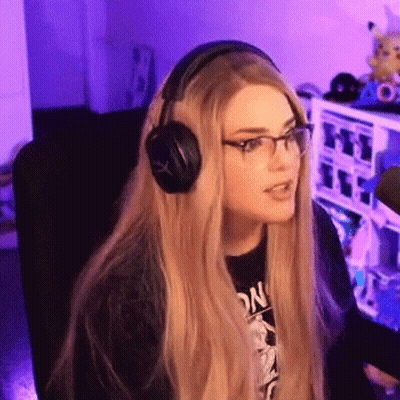 Woman With Headphones And Glasses At Microphone GIF