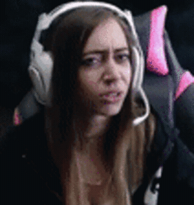 Woman With Headphones And Microphone Making A Face GIF