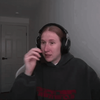 Woman With Headphones And Microphone Smiling GIF