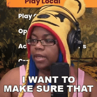 Woman With Headphones And Pooh Hat On Mic GIF