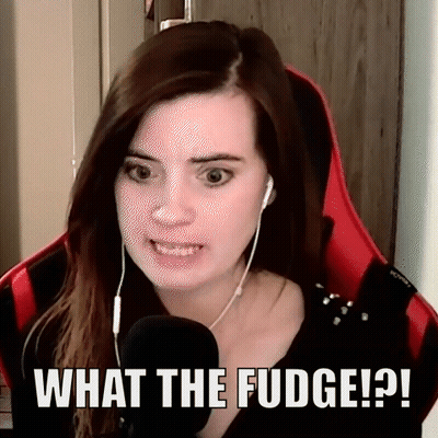Woman With Headphones At Microphone Saying What The Fudge GIF