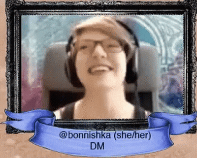 Woman With Headphones @Bonnshka (She / Her) Dm GIF