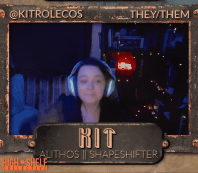Woman With Headphones Named Kit GIF